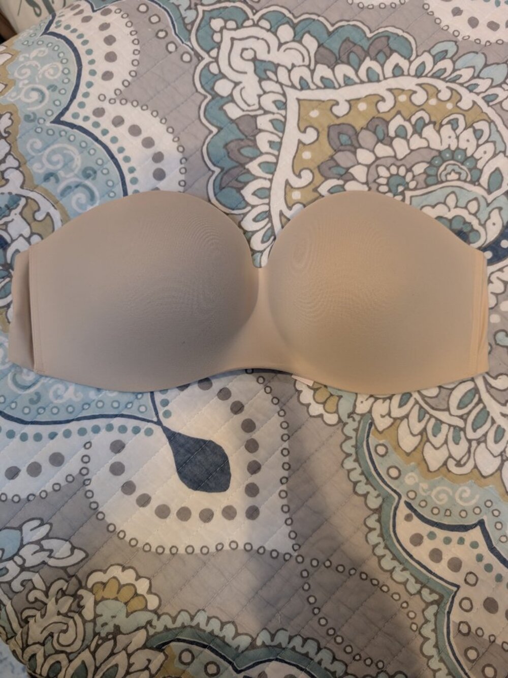 NWT Soma Enbliss Wireless Strapless Bra 38C in Pale Sand